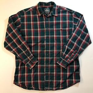 Woolrich Men’s Plaid Button Up Shirt Sz Large
